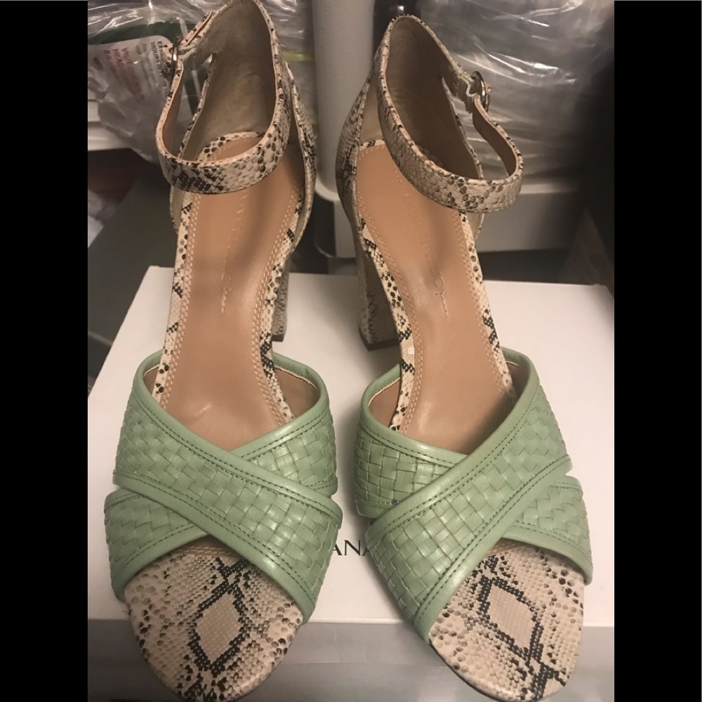 Banana Republic “Milania” Chunky Heels Sandals